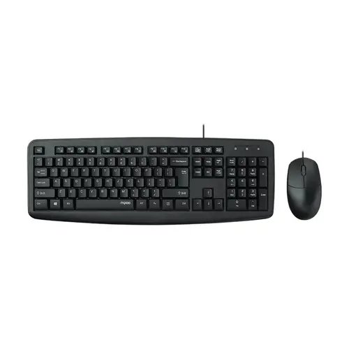 KIT TECLADO E MOUSE (C/FIO) RAPOO NX1600