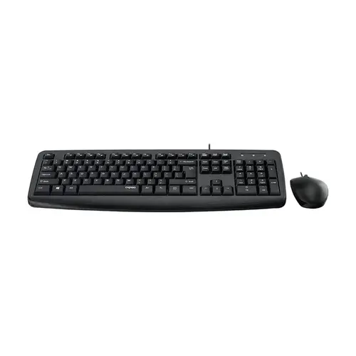KIT TECLADO E MOUSE (C/FIO) RAPOO NX1600