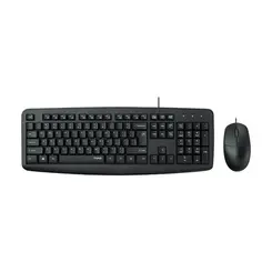 KIT TECLADO E MOUSE (C/FIO) RAPOO NX1600